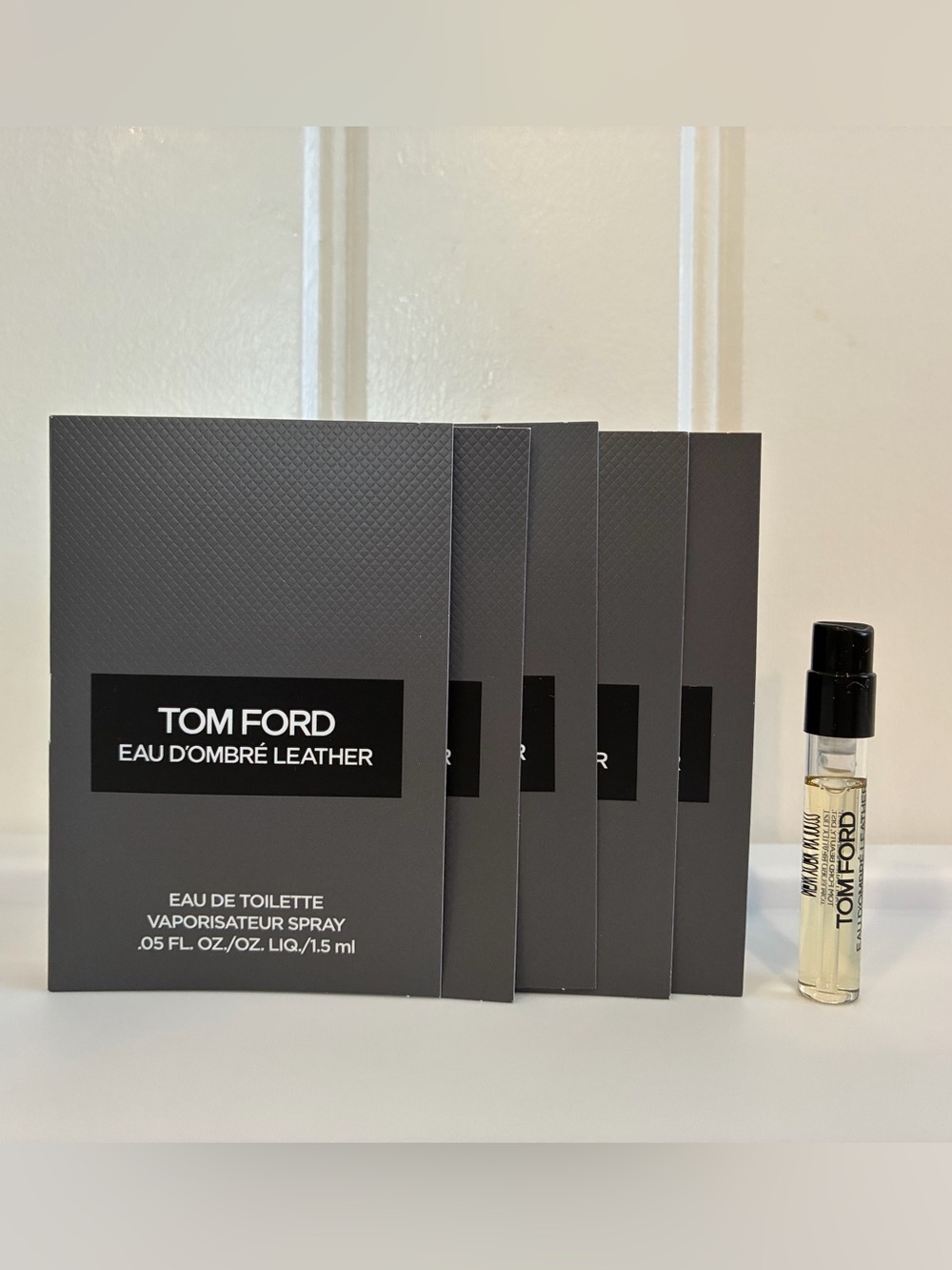 5 X Tom Ford Eau D'Ombre Leather Sample Lot